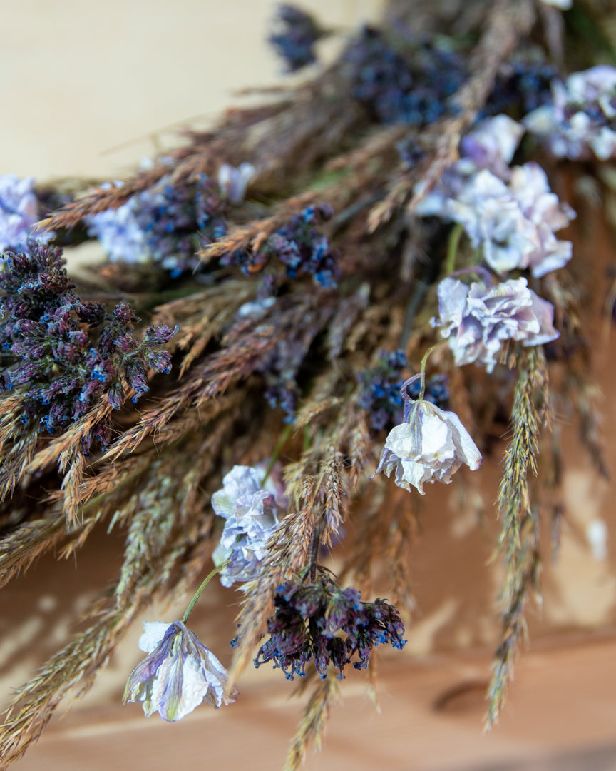 Everlasting Dried Flower 3/4 Wreath