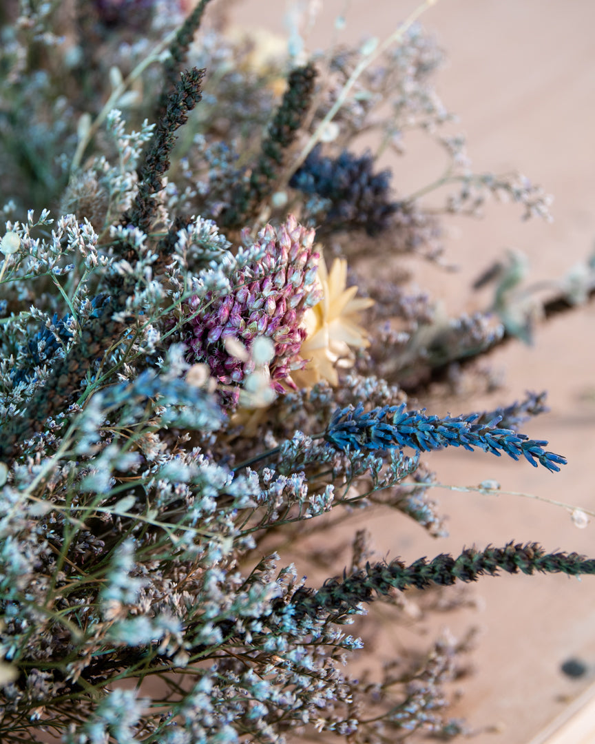 Everlasting Dried Flower 3/4 Wreath